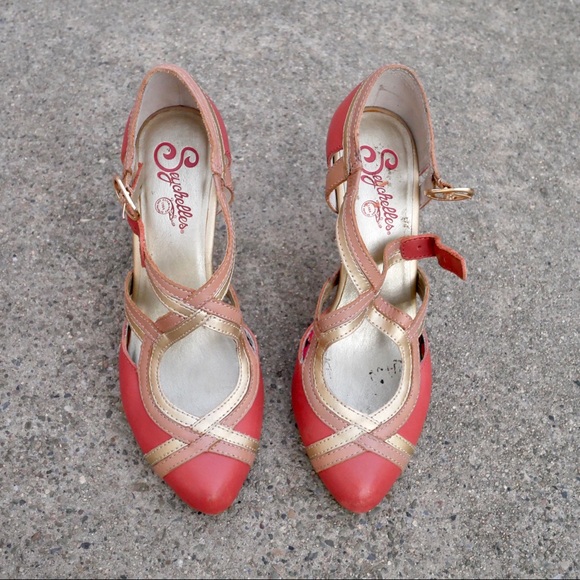 Seychelles pink & gold heels - Picture 2 of 12